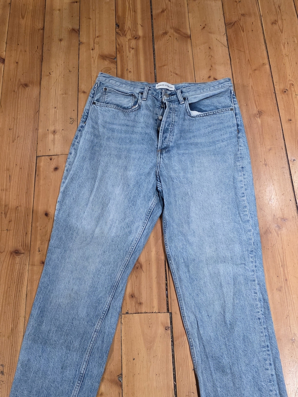 Denim Forum Light Blue High-Rise Jeans